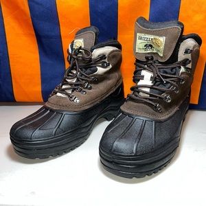 Grizzly Original Outdoor Wear Grande Men Sz 10 Thermo Lite winter boots leather